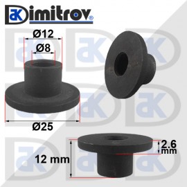 Метална втулка Ø  8 х Ø 12 / 25 х 12 mm